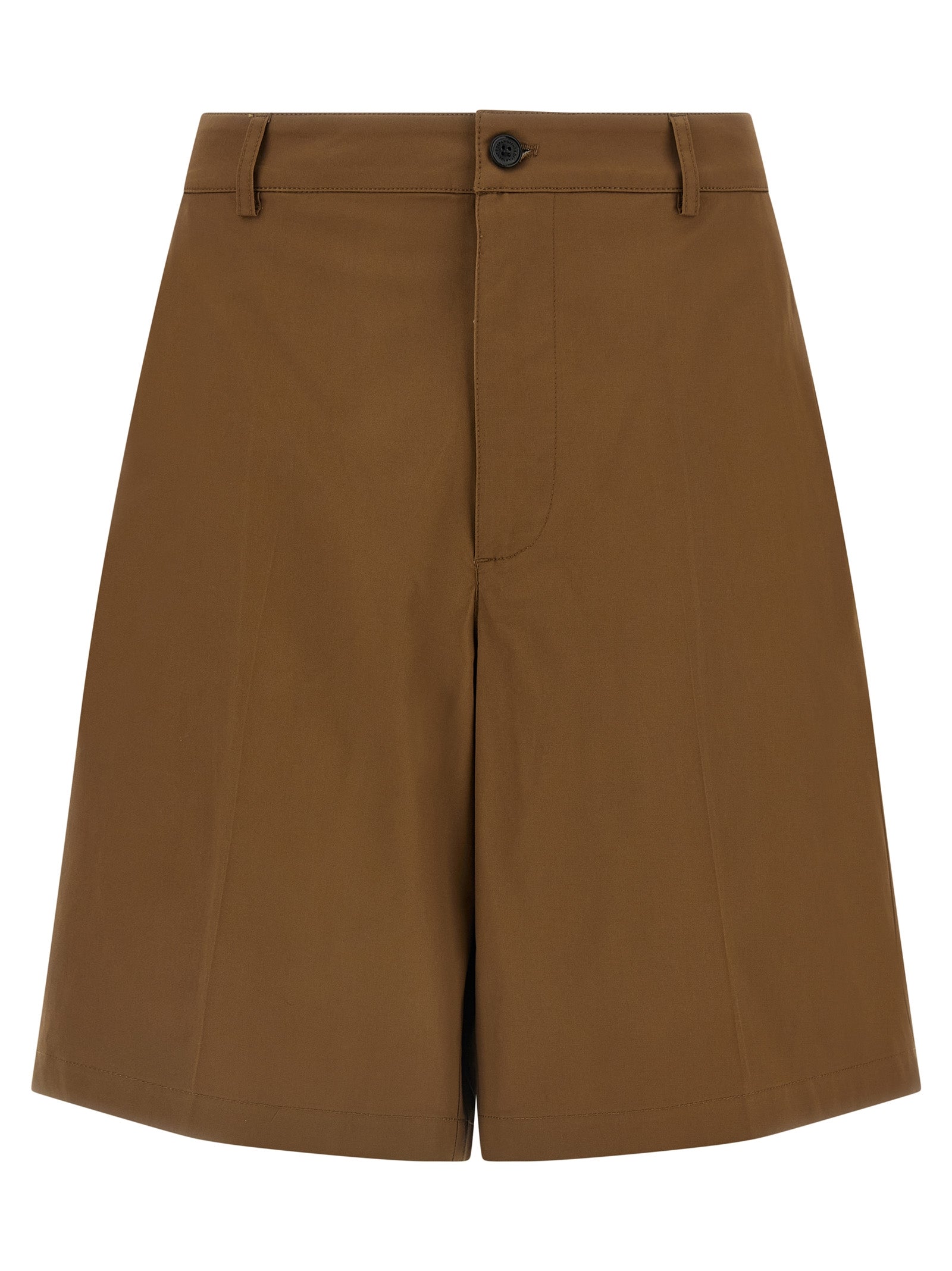 Department 5 Braune Baumwoll-Bermudashorts