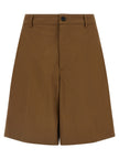 Department 5 Braune Baumwoll-Bermudashorts