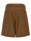 Department 5 Braune Baumwoll-Bermudashorts