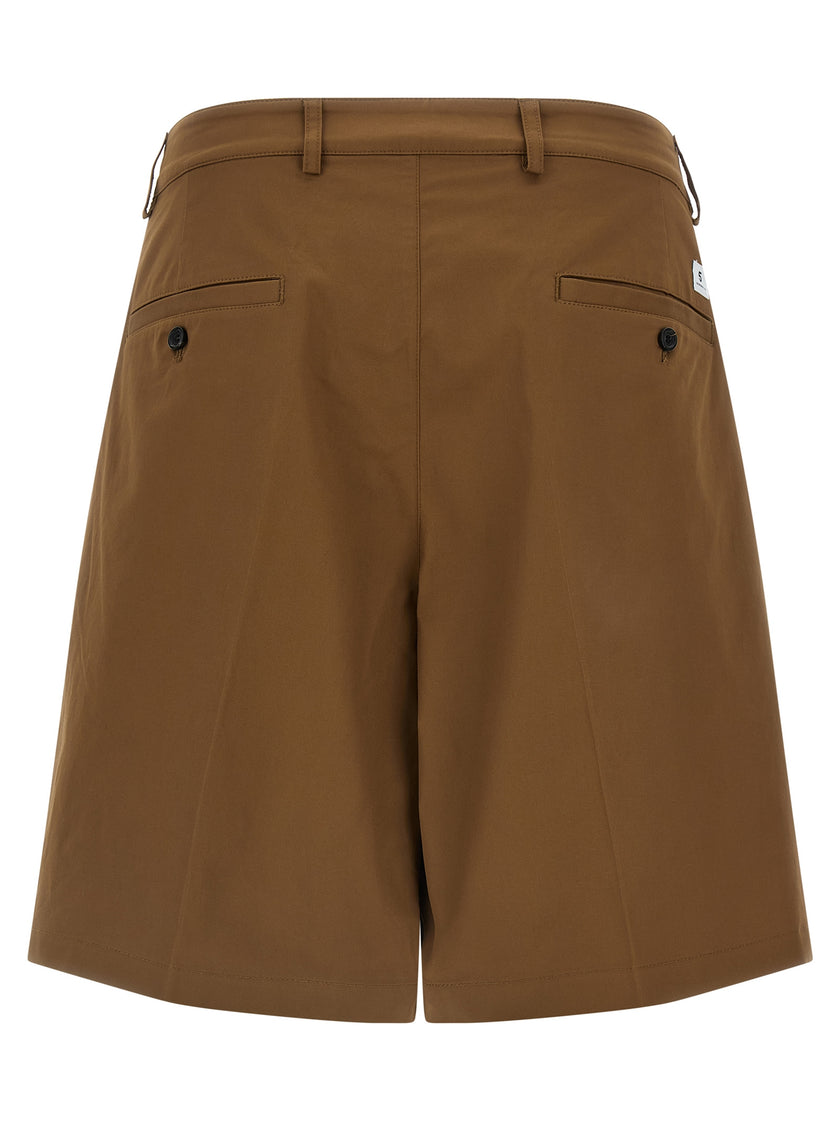 Department 5 Braune Baumwoll-Bermudashorts