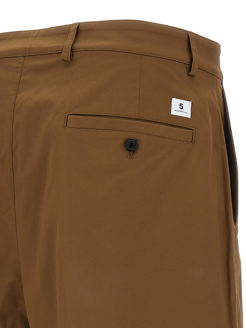Department 5 Braune Baumwoll-Bermudashorts