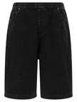 Entire Studios Schwarze Baumwoll-Bermudashorts