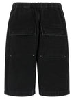Entire Studios Schwarze Baumwoll-Bermudashorts