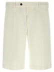 PT Torino Weiße Baumwoll-Bermudashorts