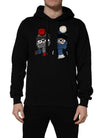Dolce & Gabbana #dgfamily Schwarzer Kapuzenpullover aus Baumwolle für Herren