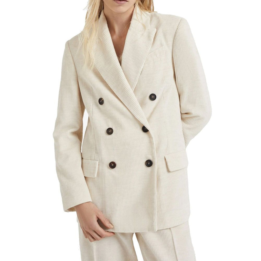 Brunello Cucinelli Weißer Baumwollblazer