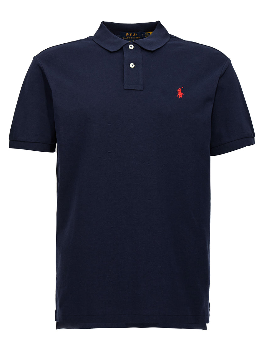Polo Ralph Lauren Blaues Baumwoll-Polohemd
