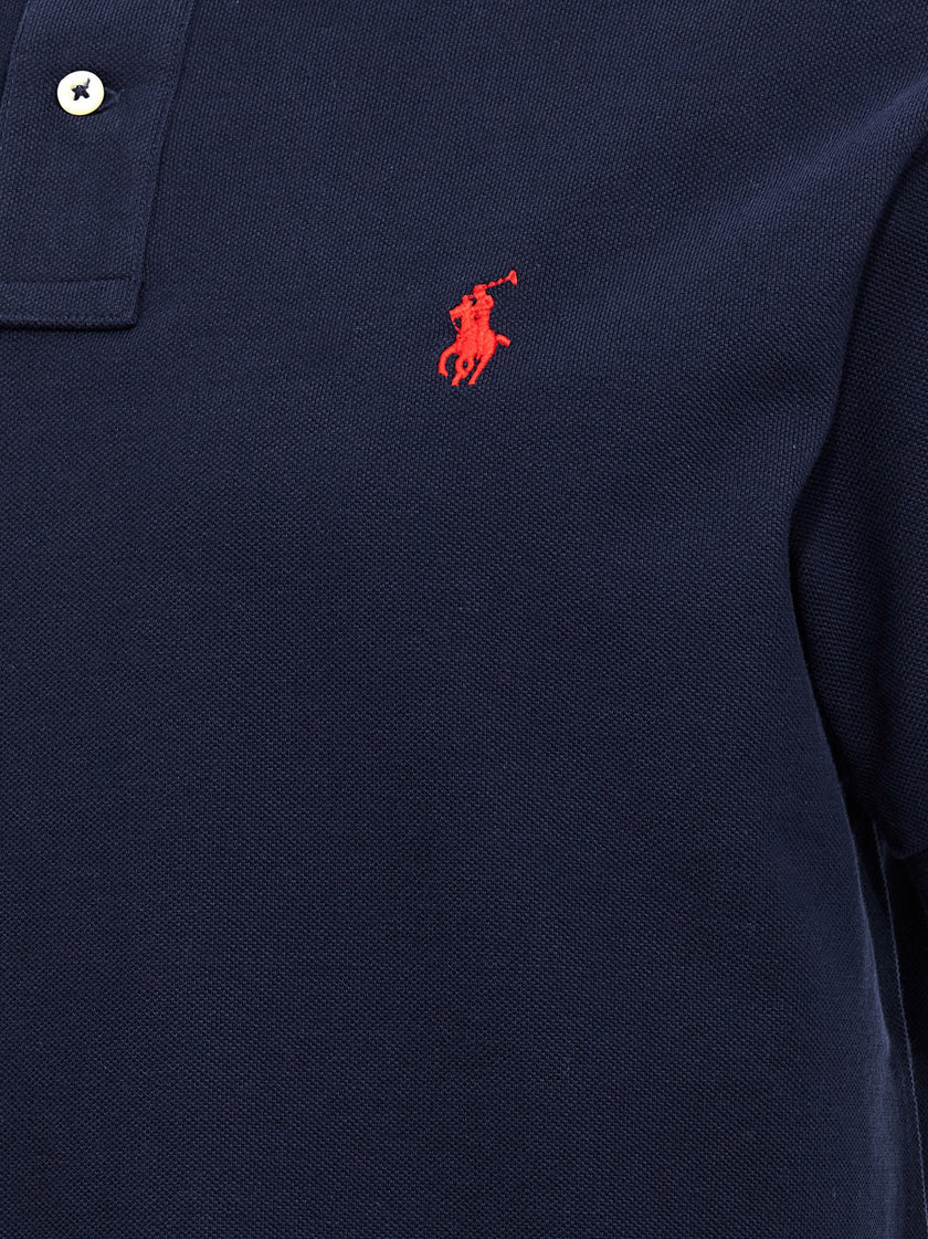 Polo Ralph Lauren Blaues Baumwoll-Polohemd