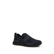 Prada Blaue Kalbsleder Bos Taurus Sportschuhe