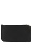 Saint Laurent Schwarzer Kalbsleder-Kartenetui