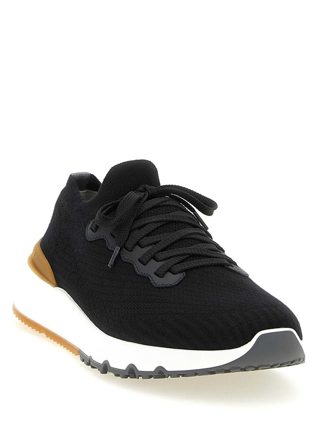 Brunello Cucinelli Schwarze Sneaker aus Polyethylen