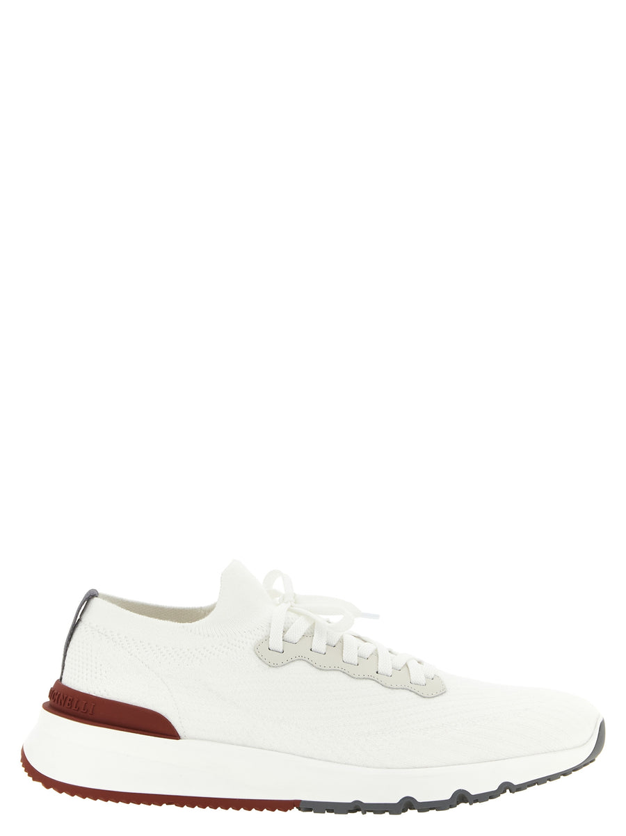 Brunello Cucinelli White Polyethylene Sneakers