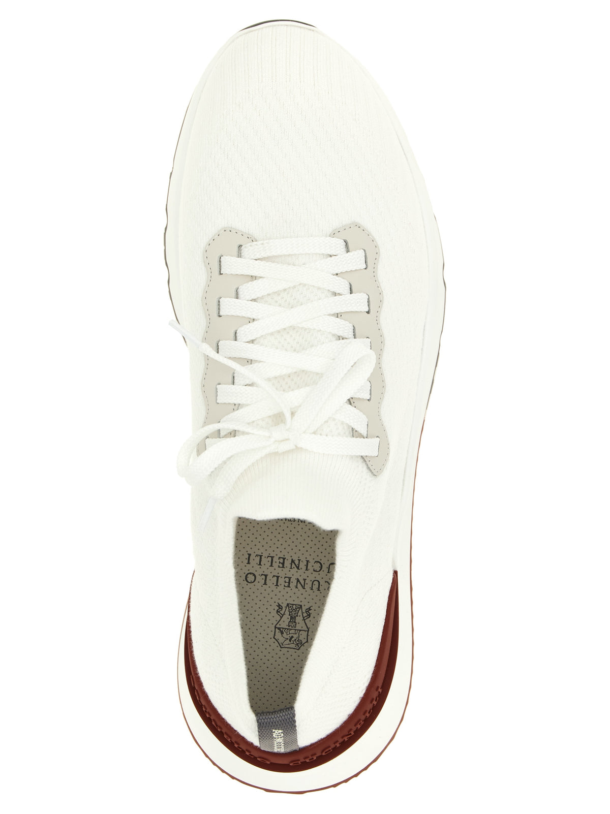 Brunello Cucinelli Weiße Sneaker aus Polyethylen