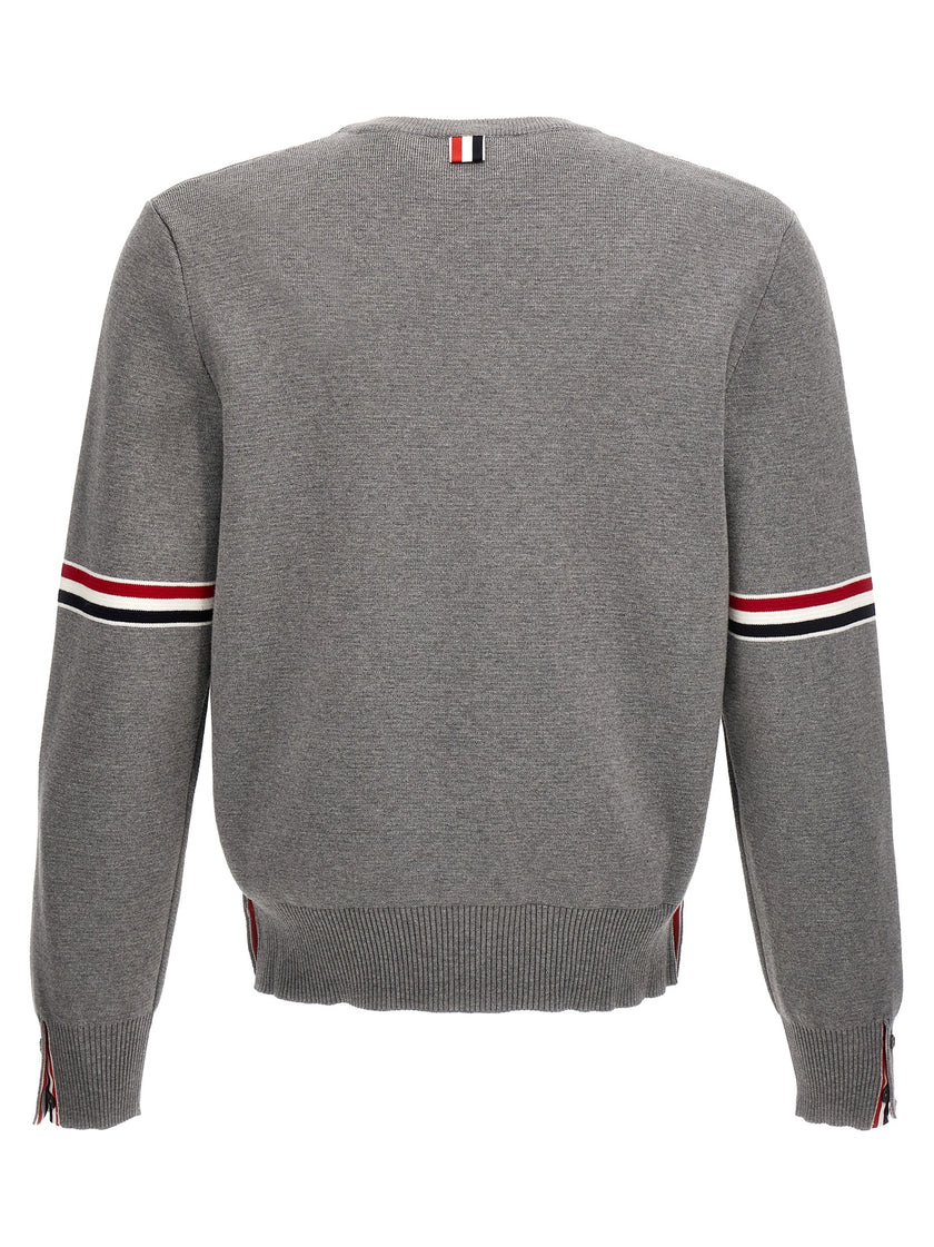Thom Browne Grauer Baumwollcardigan