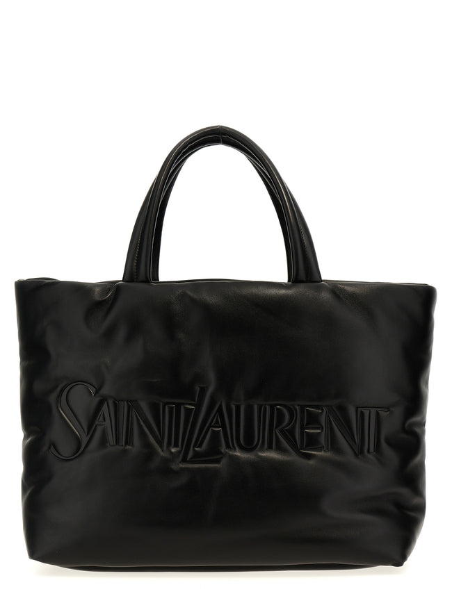 Saint Laurent Schwarze Lammleder-Tote Bag