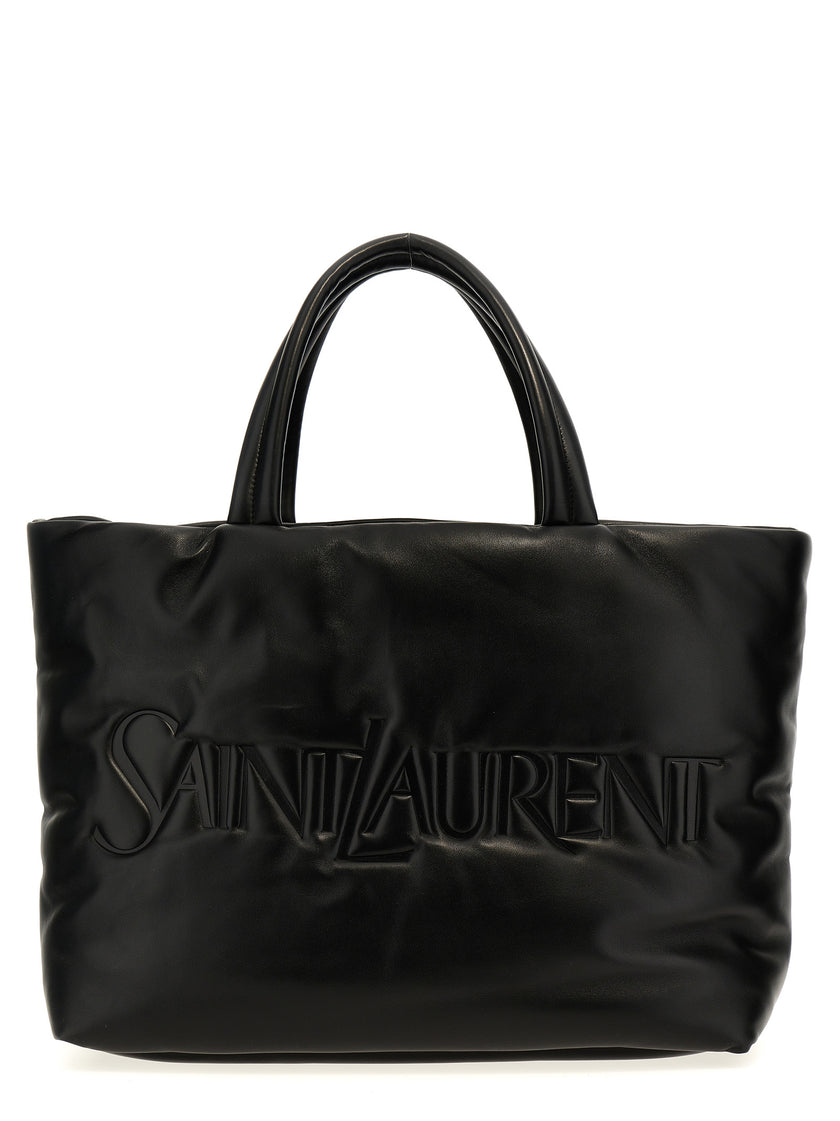 Saint Laurent Schwarze Lammleder-Tote Bag