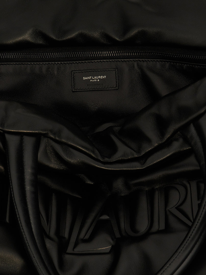 Saint Laurent Schwarze Lammleder-Tote Bag