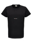 Saint Laurent Schwarzes Baumwoll-T-Shirt