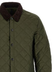 Barbour Zweifarbige Polyamid-Steppjacke in voller Länge