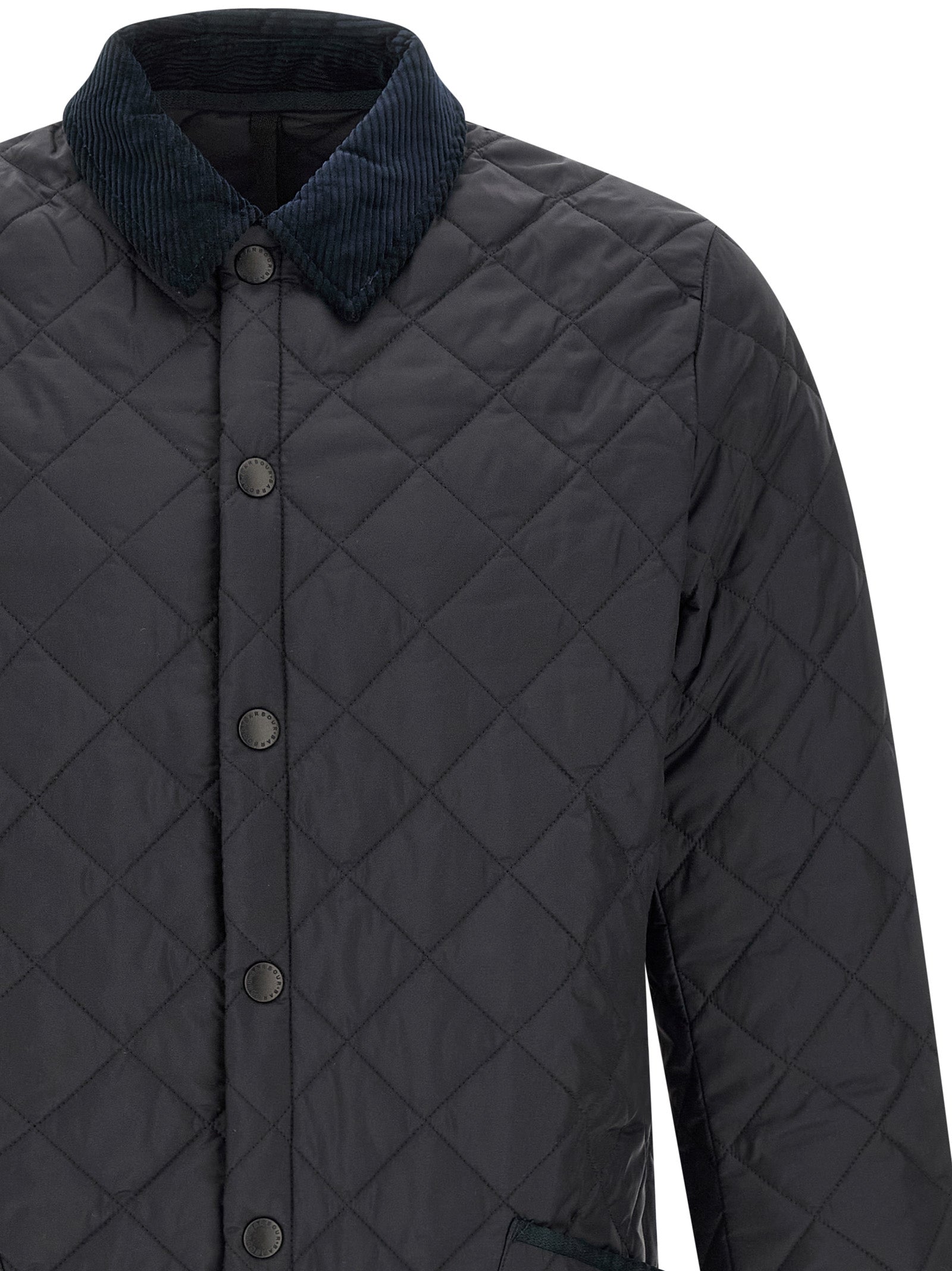 Barbour Blaue Polyamid-Jacke in voller Länge