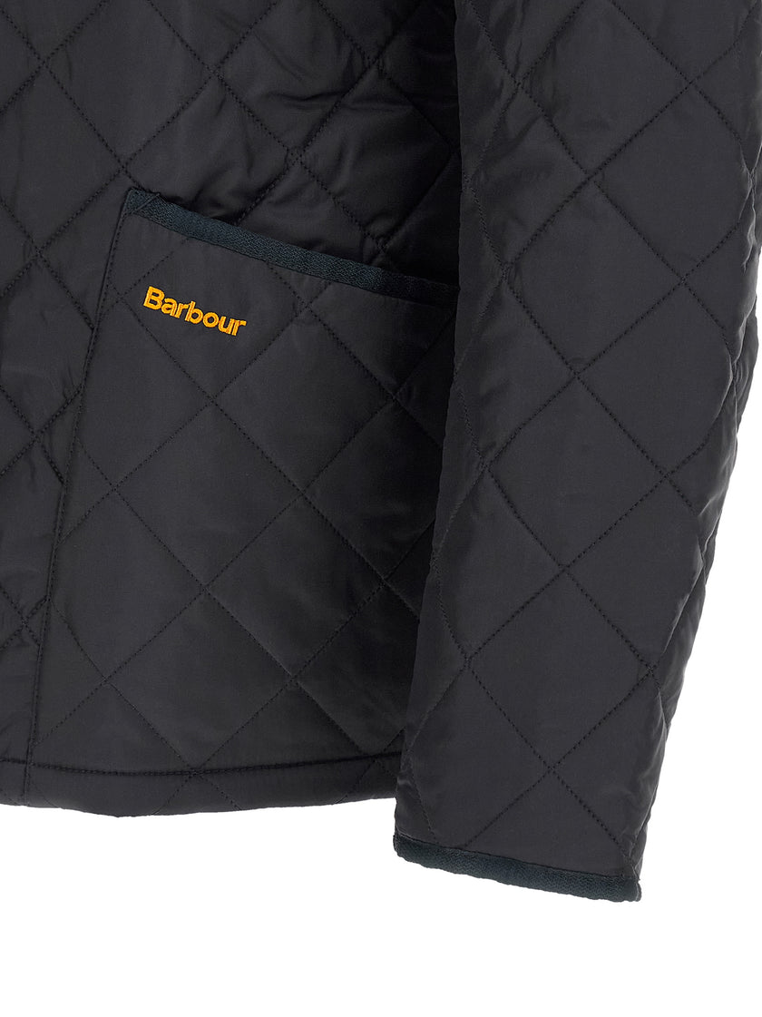Barbour Blaue Polyamid-Jacke in voller Länge