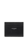 Saint Laurent Schwarzer Kartenhalter aus Leder
