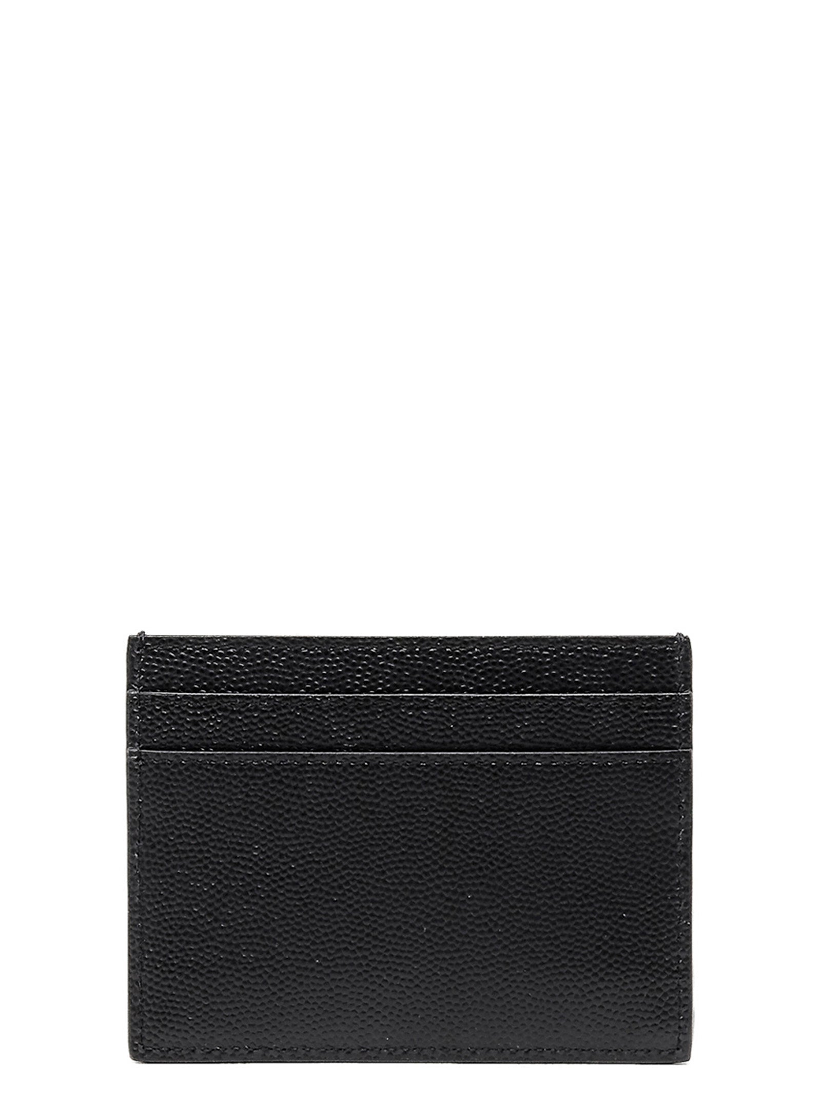 Saint Laurent Schwarzer Kartenhalter aus Leder