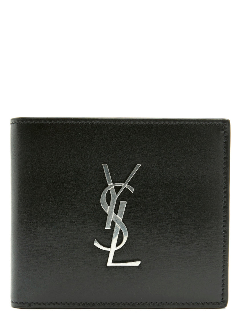 Saint Laurent Schwarzes Leder Portemonnaie