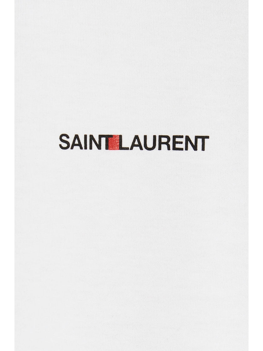 Saint Laurent Weißes Baumwoll-T-Shirt