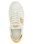 Versace Goldfarbene Polyamid Low-Top-Sneaker