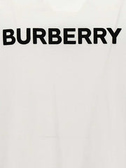Burberry weißes Baumwoll-T-Shirt mit Rundhalsausschnitt und ikonischem Logo