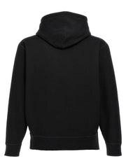 Schwarzes Polo Ralph Lauren Baumwoll-Sweatshirt mit Logo und Kängurutasche