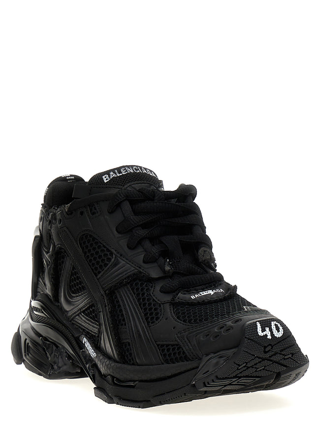 Balenciaga Schwarze Sneaker aus Polyester für sportliche Looks