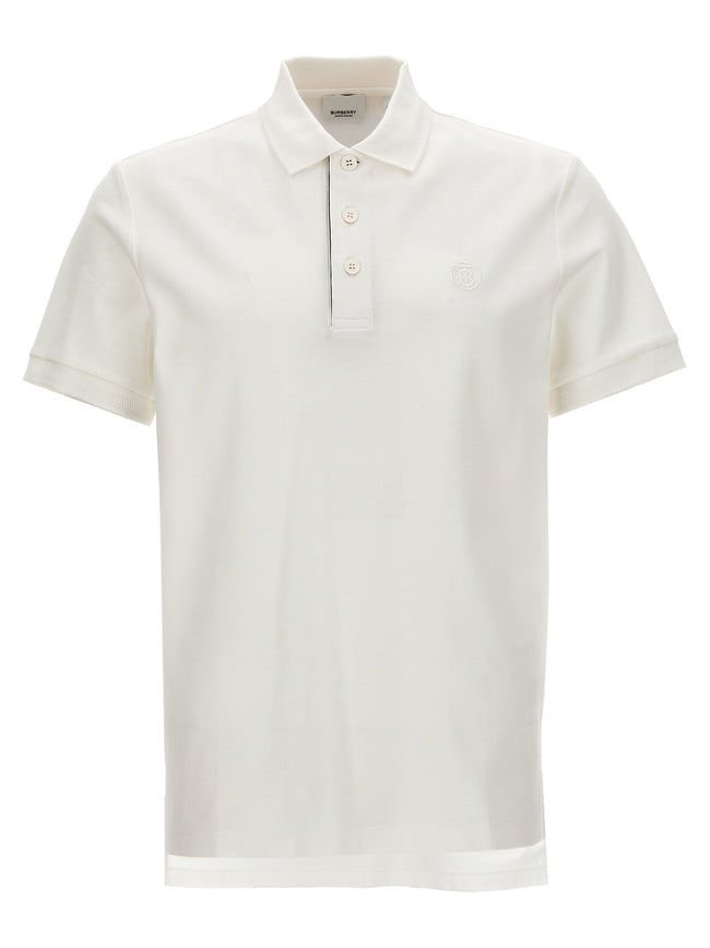 Burberry Weißes Poloshirt aus Baumwolle