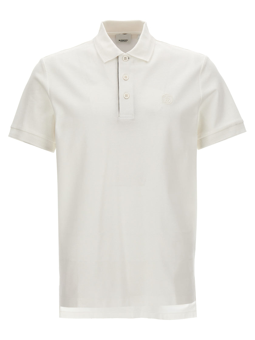 Burberry Weißes Poloshirt aus Baumwolle