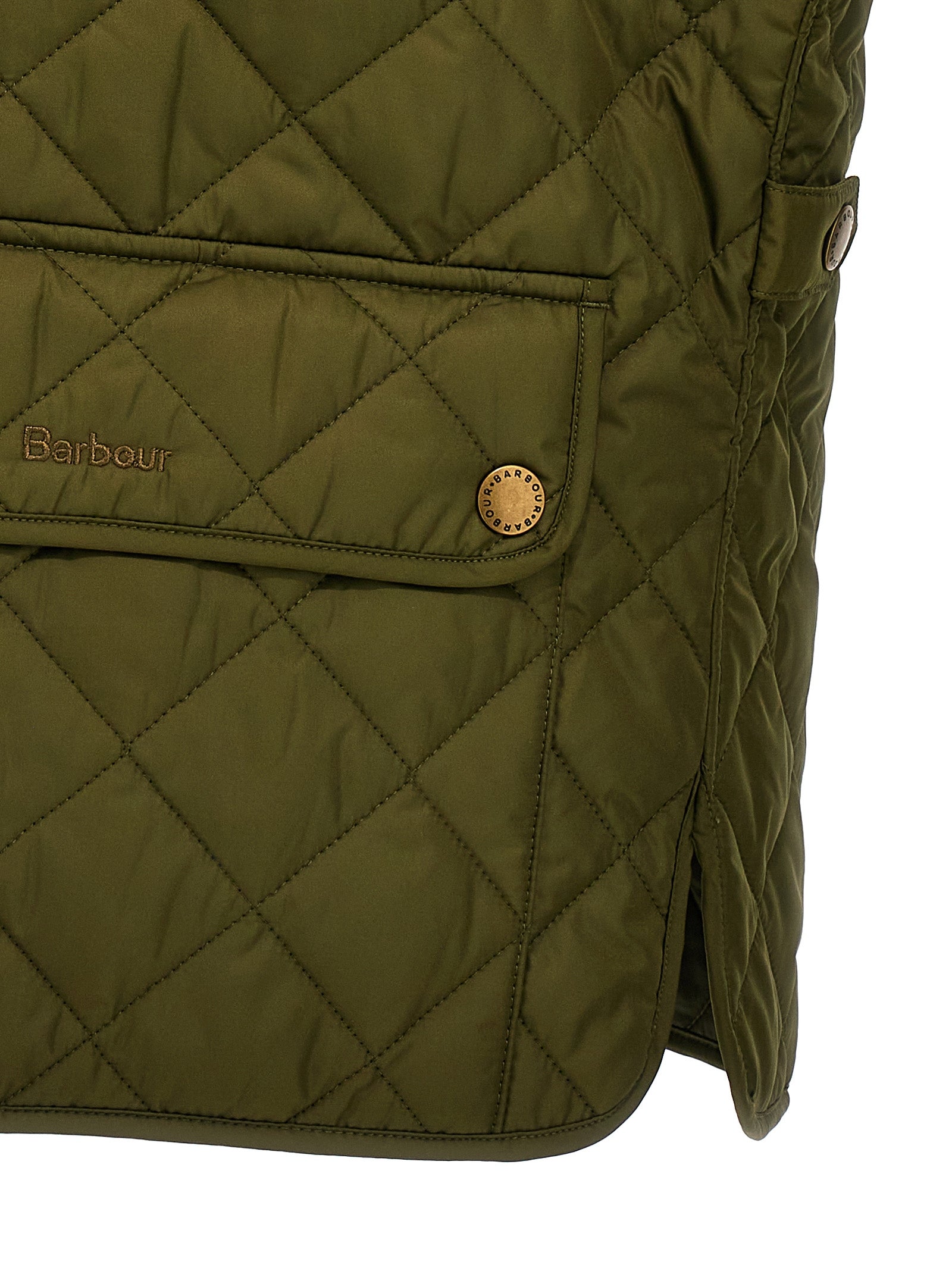 Barbour Ärmellose Zweifarbige Polyesterjacke