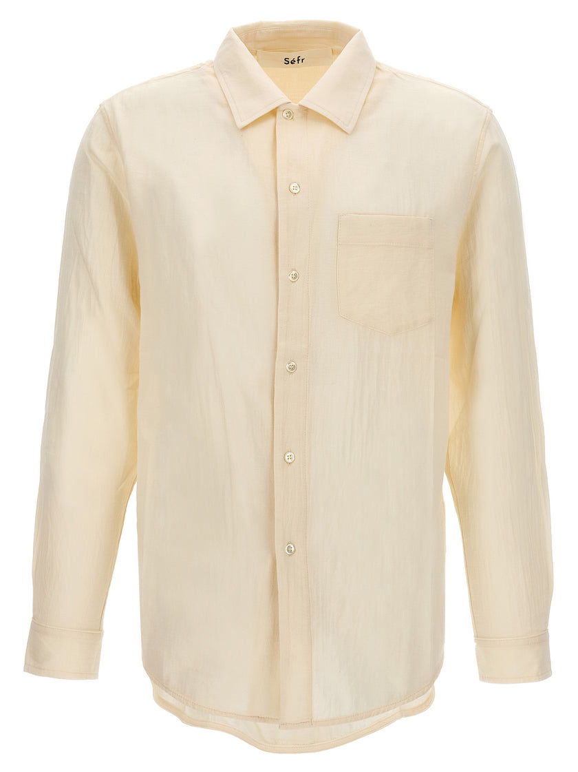 SÉFR Weiße Baumwollbluse