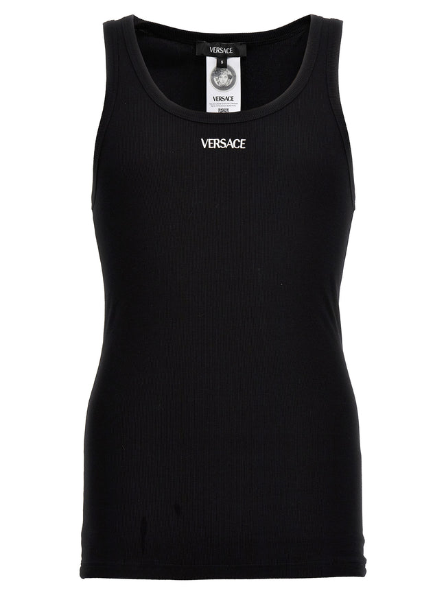 Versace Schwarzes Baumwoll-T-Shirt