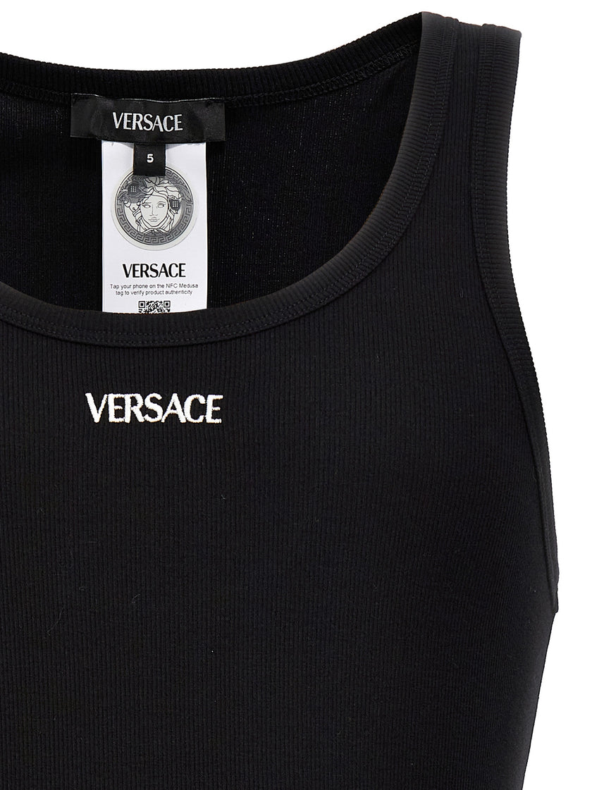 Versace Schwarzes Baumwoll-T-Shirt