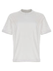 Brunello Cucinelli Weißes Baumwoll-T-Shirt