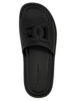 Dolce & Gabbana Schwarze Slides aus Polyethylen