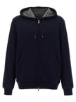 Brunello Cucinelli Blauer Baumwoll-Sweatshirt