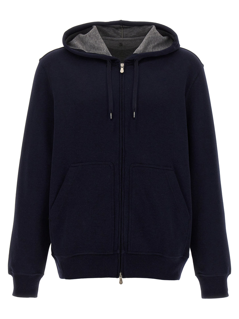 Brunello Cucinelli Blauer Baumwoll-Sweatshirt