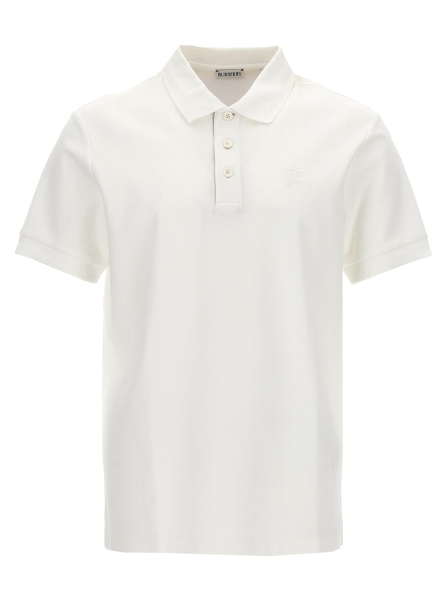 Burberry Weißes Poloshirt aus Baumwolle