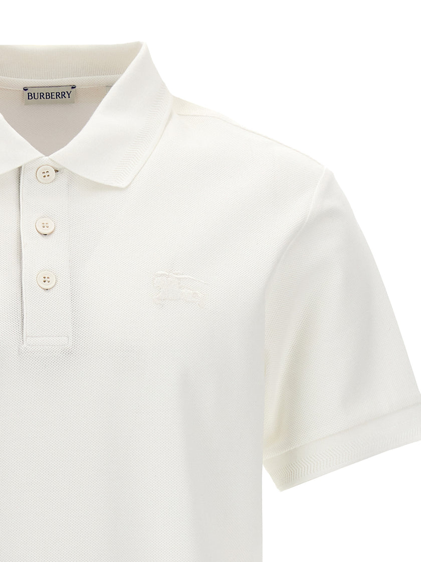 Burberry Weißes Poloshirt aus Baumwolle