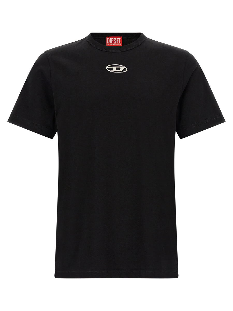 Diesel Black Cotton T-Shirt
