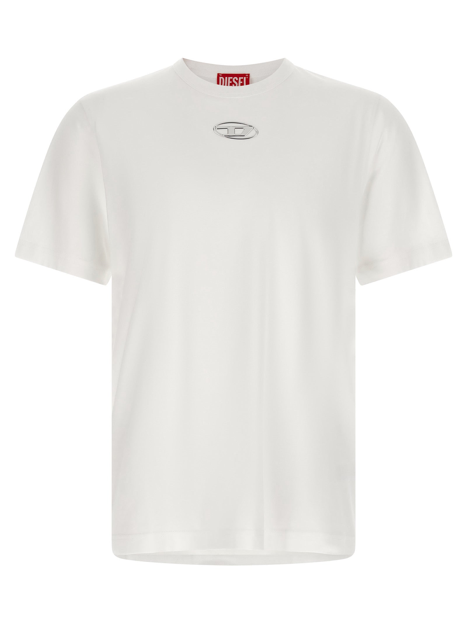 Diesel Weißes Baumwoll-T-Shirt