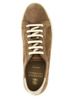 Brunello Cucinelli Beige Kalbsleder Low-Top-Sneaker