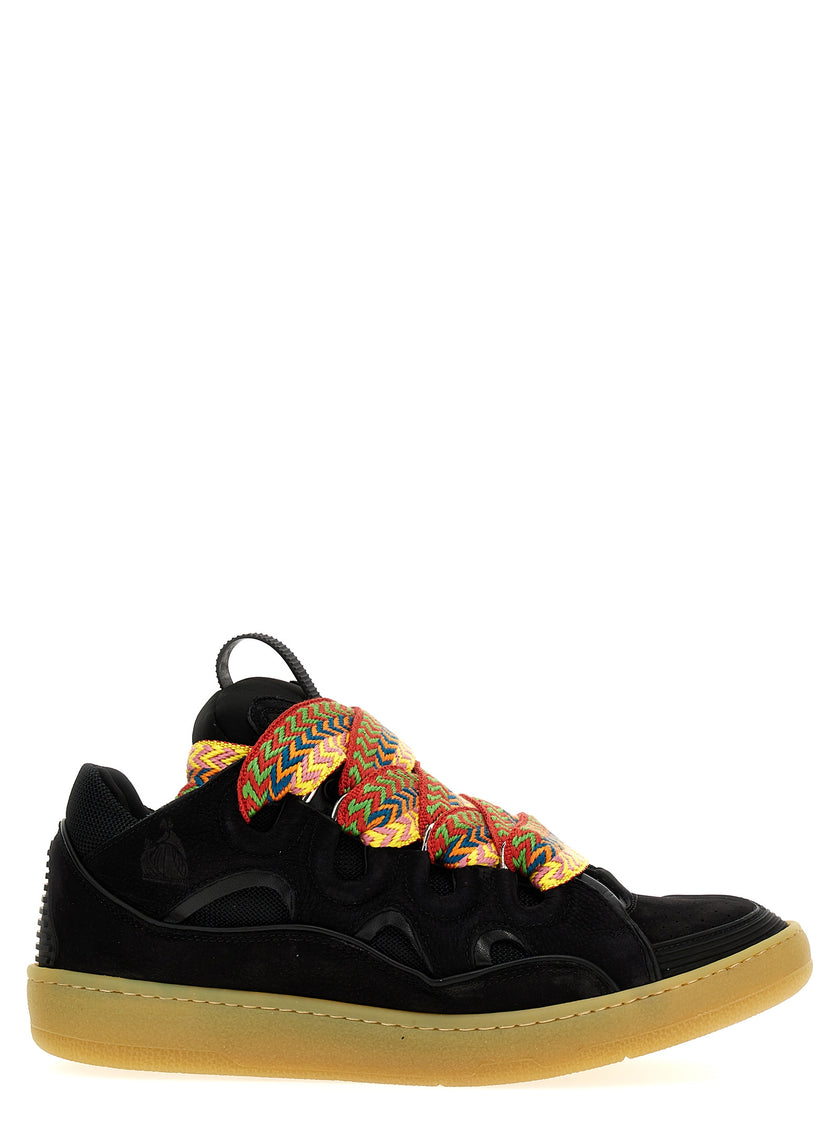 Lanvin Schwarze Kalbsleder Chunky Sneaker