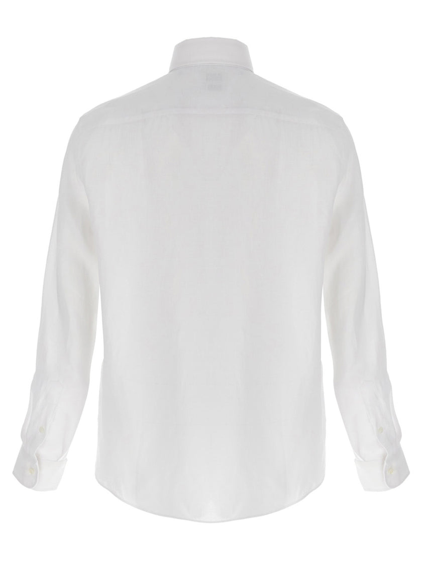 Brunello Cucinelli Weiße Leinenbluse
